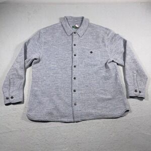 Orvis Wool Blend Button Up Shirt Jacket Mens XXL Gray Outdoor Casual Outdoor